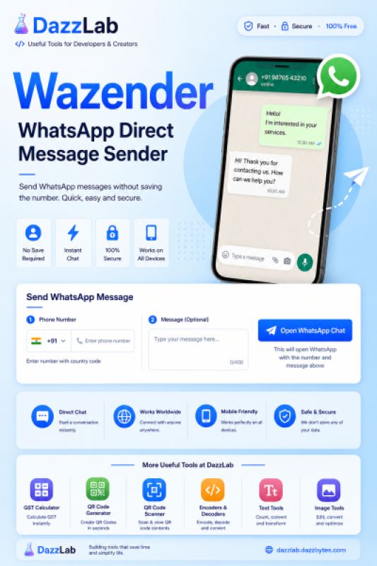 whatsApp direct message sender